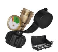 Propane Tank Gauge - Cylinder Pressure Meter with Leak Detector | Accurate Level Indicator for 5-40lb Gas Bottles | Accessory for Patio Heater, BBQ Grill, Outdoor Stove, Campeggio, RV, Burner