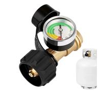 Propane Tank Gauge - Gas Pressure Indicator | Brass QCC1 Connector