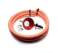 Propano Gas Regolatore 37Mbar Standard Vite 1.5 KG Con HP Tubo E 2 Clip Nuovo