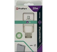 PROPART CARICA RETE ALIMENTATORE ULTRA SLIM FAST 20W USB-C SMARTPHONE-TABLET