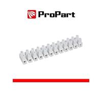 PROPART - Morsettiera Bianc 12 Poli 3a-4 Mm2 Forma A U 380v Stecca10pz
