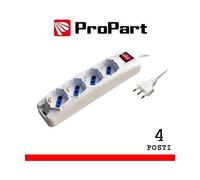 PROPART - Multipresa 4pos Bipasso / schuko Spina16a +inter 3m