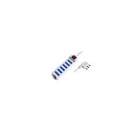 PROPART MULTIPRESA 6 POSTI BIPASSO SPINA 16A + INTERR. (PEM2716-W)