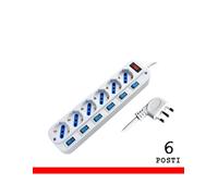Propart Propart Multipresa 6pos Bipasso/schuko Spina16a +interr. Multipli S_0194