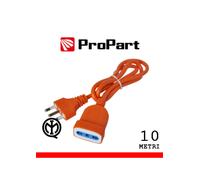 PROPART CAVO PROLUNGA LINEARE BIPASSO RINFORZATA 10 METRI SPINA 16A - ARANCIONE (PEP1123-10-OR)**PUOI PAGARE ANCHE ALLA CONSEGNA!!!**