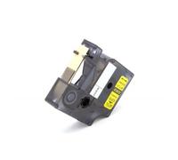 cassetta nastro d18433 nero su giallo 19mmx5.5m s0718470 compatibile per dymo rinho 4200,5200,5000,6000