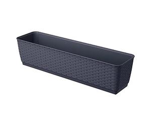 Properplast Ratolla P Pot, Dimensions (mm) 590x154x142, colore antracite