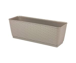 Properplast Ratolla Pot P 12l., Dimensioni (mm) 492x172x174, colore MOCCA