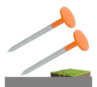 Property Line Markers - Heavy Duty High Visibility, Low Profile Survey Boundary Stakes for Garden, Trail, Yard, Driveway, Lawn, Landscape, Paving Stones, Outdoor Property Demarcation