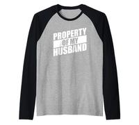 Property of My Husband Maglia con Maniche Raglan