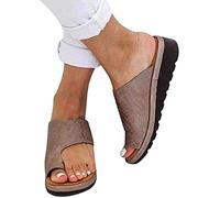 PROPFE Donne Ortopediche Sandalo Estivi Casual Punta Aperta Infradito Comodi Antiscivolo Sandali per Donna Correttore Borsite Ortopedico per Alluce Valgo,003,38EU