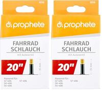 Prophete 2048803 Schrader Chambre à air avec valve (Confezione da 2)