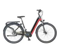 Prophete Genisser, E-Bike Donna, Nero Lucido/Rosso Lucido, Normale