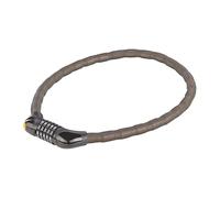 Prophete Lucchetto per bicicletta con cavo corazzato, combinazione di numeri a 5 cifre, rullo numerico LED, lunghezza 100 cm, colore: fumo trasparente