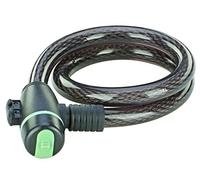 Prophete Lucchetto per bicicletta, con cilindro in ottone e tappo di protezione cilindro, dimensioni: 65 cm, Ø 15 mm