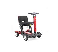 Prophete SM4 - Scooter elettrico compatto a 4 ruote pieghevole con motore da 250 W, 2 batterie agli ioni di litio da 24 V/6 Ah, portata fino a 20 km, luce LED, pneumatici in gomma PU, carico 120 kg