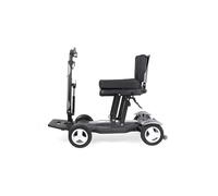 Prophete SM4 - Scooter elettrico compatto a 4 ruote pieghevole con motore da 250 W, 2 batterie agli ioni di litio da 24 V/6 Ah, portata fino a 20 km, luce LED, pneumatici in gomma PU, carico 120 kg