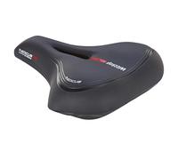 Prophete Wittkop Medicus Twin Sella | Sella da trekking | Inserto in gel e assorbimento elastomero | Imbottitura a 5 zone | Nero