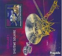 Prophila Collection Africa Centrale Repubblica Block 1107 (Completa. Edizione) MNH ** MNH 2013 Voyager 1 (Francobolli per i Collezionisti) Spazio