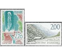 Prophila Collection Andorra - Francese Post 392,393 (Completa Edizione) MNH ** MNH 1988 Terme, Turismo (Francobolli per i Collezionisti)