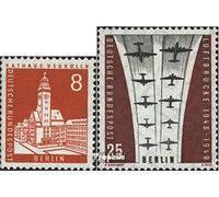 Prophila Collection Berlino (West) 187,188 (Completa Edizione) MNH ** MNH 1959 Berlino Edifici, Airlift (Francobolli per i Collezionisti) Aerei/Palloncini/Zeppelin/Aviazione