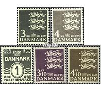 Prophila Collection Danimarca 483-484,490,499-500 (Completa Edizione) 1969 Piccolo Imperial Crest (Francobolli per i Collezionisti) Bandiere/Stemmi/mappe