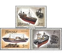 Prophila Collection Danimarca - Isole Faroe 151-153 (Completa Edizione) MNH ** MNH 1987 Le Navi Che pescano (Francobolli per i Collezionisti) Navigazione/Navi