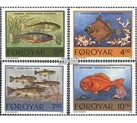 Prophila Collection Danimarca - Isole Faroe 256-259 (Completa Edizione) MNH ** MNH 1994 Locals Pesce (Francobolli per i Collezionisti) Acqua Animali