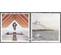 Prophila Collection Danimarca - Isole Faroe 345-346 (Completa Edizione) MNH ** MNH 1998 Frederik's Church in NES (Francobolli per i Collezionisti) Cristianesimo