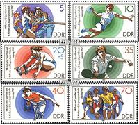 Prophila Collection DDR 3111-3116 (Completa.Edizione) 1987 Ginnastica- e Festa dello Sport (Francobolli per i Collezionisti) Tennis/Ping Pong