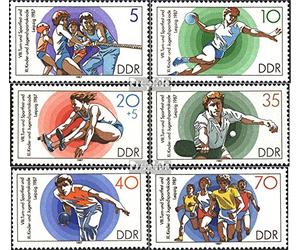 Prophila Collection DDR 3111-3116 (Completa.Edizione) 1987 Ginnastica- e Festa dello Sport (Francobolli per i Collezionisti) Tennis/Ping Pong
