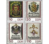 Prophila Collection DDR 3306-3309 Quartina (Completa.Edizione) MNH ** MNH 1990 Post House Signs (Francobolli per i Collezionisti)