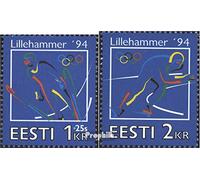 Prophila Collection Estonia 221-222 (Completa Edizione) MNH ** MNH 1994 Giochi Invernali (Francobolli per i Collezionisti) Sport Invernali (Sci/Hockey su Ghiaccio/Bob...)