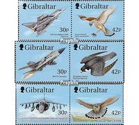 Prophila Collection Gibilterra 880-885 Coppie (Completa Edizione) MNH ** MNH 1999 Combat Aircraft - Rapaci (Francobolli per i Collezionisti) Uccelli