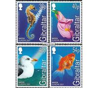 Prophila Collection Gibilterra 962-965 (Completa Edizione) MNH ** MNH 2001 Europa (Francobolli per i Collezionisti) Acqua Animali
