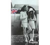 Prophila Collection Gibilterra Block 37 (Completa Edizione) MNH ** MNH 1999 HochzeitnJohn Lennon (Francobolli per i Collezionisti) Musica/Danza