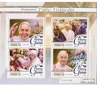 Prophila Collection Guinea 11573-11576 Minifoglio (Completa. Edizione) MNH ** MNH 2016 Papa Francesco (Francobolli per i Collezionisti) Cristianesimo