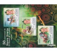 Prophila Collection Guinea 9244-9246 Minifoglio (Completa. Edizione) MNH ** MNH 2012 Steve Irwin (1962-2006) (Francobolli per i Collezionisti) Militare/Cavaliere