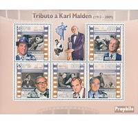 Prophila Collection Guinea-Bissau 4438-4442 - Piccolo foglio (edizione completa) postfresco, MNH 2009 omaggio a Karl Malden (francobolli per collezionisti) celebrità/cinema/teatro/radio