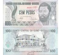 Prophila Collection Guinea-Bissau Pick-No.: 11 Nuevo 1990 100 Pesos (Banconote per Collezionisti - nessun Mezzo di pagamento)