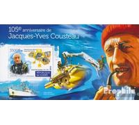 Prophila Collection Guinea Block 2538 (Completa. Edizione) MNH ** MNH 2015 Jacques-Yves Cousteau (Francobolli per i Collezionisti) Navigazione/Navi