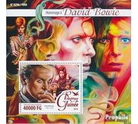 Prophila Collection Guinea Block 2623 (Completa. Edizione) MNH ** MNH 2016 David Bowie (Francobolli per i Collezionisti) Musica/Danza