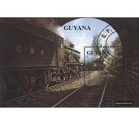 Prophila Collection Guyana Block 92 (Completa Edizione) 1990 Locomotive a Vapore (Francobolli per i Collezionisti) ferrovia/funicolare