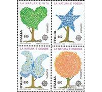 Prophila Collection Italia 1968-1971 Quartina (Completa Edizione) MNH ** MNH 1986 Natura- e Ambiente (Francobolli per i Collezionisti) Piante/Funghi
