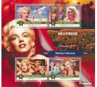 Prophila Collection Maldive 6036-6039 Minifoglio (Completa. Problema.) MNH ** MNH 2015 Marilyn Monroe (Francobolli per i Collezionisti) Celebrità/Film/Teatro/Radio