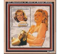 Prophila Collection Mosambik Block 146 (Completa Edizione) MNH ** MNH 2002 Marilyn Monroe (Francobolli per i Collezionisti) Celebrità/Film/Teatro/Radio