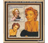 Prophila Collection Mosambik Block 147 (Completa Edizione) MNH ** MNH 2002 Marilyn Monroe (Francobolli per i Collezionisti) Celebrità/Film/Teatro/Radio