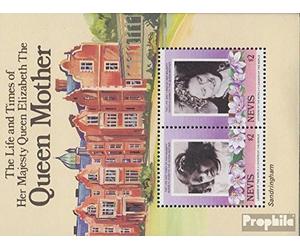 Prophila Collection Nevis Blocco 5 (Completa Edizione) MNH ** MNH 1985 Regina Madre Elizabeth (Francobolli per i Collezionisti) Famiglia Reale Britannica (Diana, Carlo, Elisabetta..)