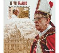 Prophila Collection Niger Block 216 (Completa. Problema.) MNH ** MNH 2013 Papa Francesco (Francobolli per i Collezionisti) Cristianesimo