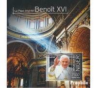 Prophila Collection Niger Block 265 (Completa. Problema.) MNH ** MNH 2013 Papa Benedetto XVI (Francobolli per i Collezionisti) Cristianesimo